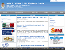 Tablet Screenshot of comune.baiaelatina.ce.it